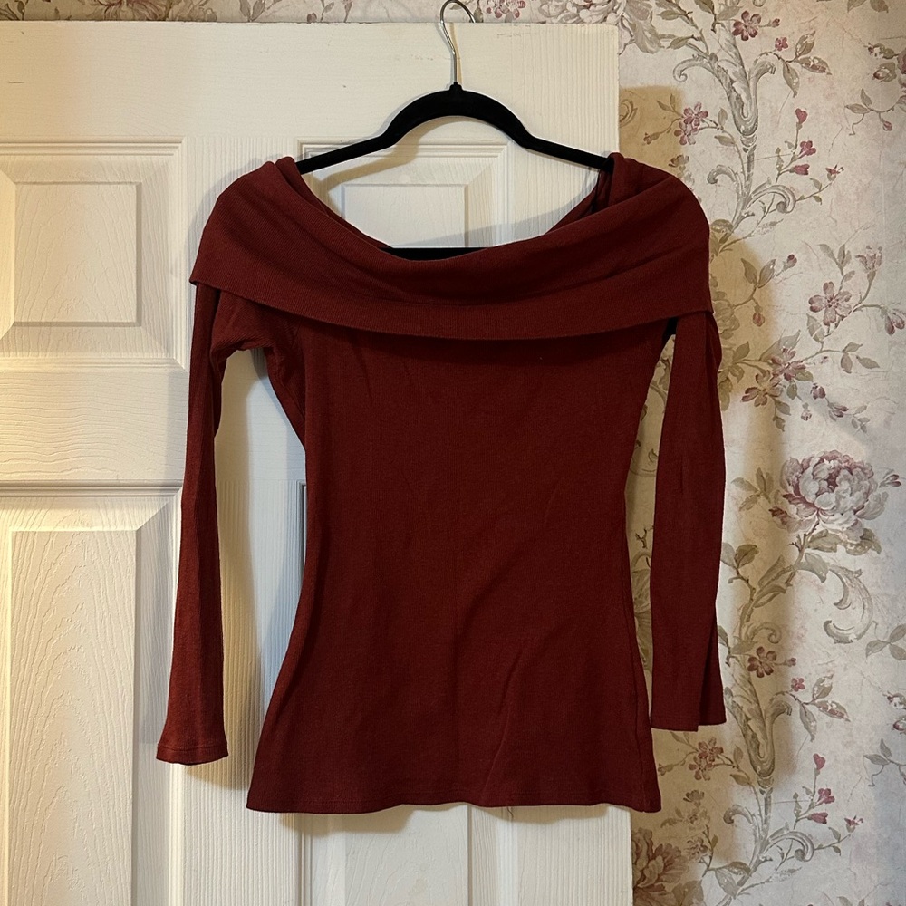 Hippie Rose Off The Shoulder Sweater Top